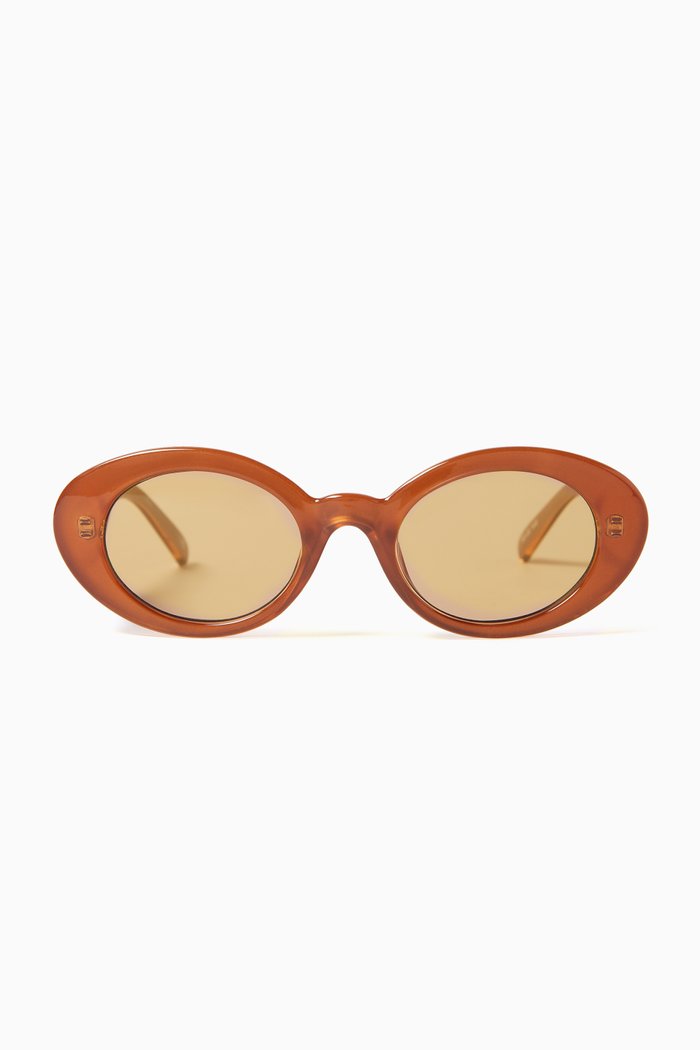 

Nouveau Oval Sunglasses, Neutral