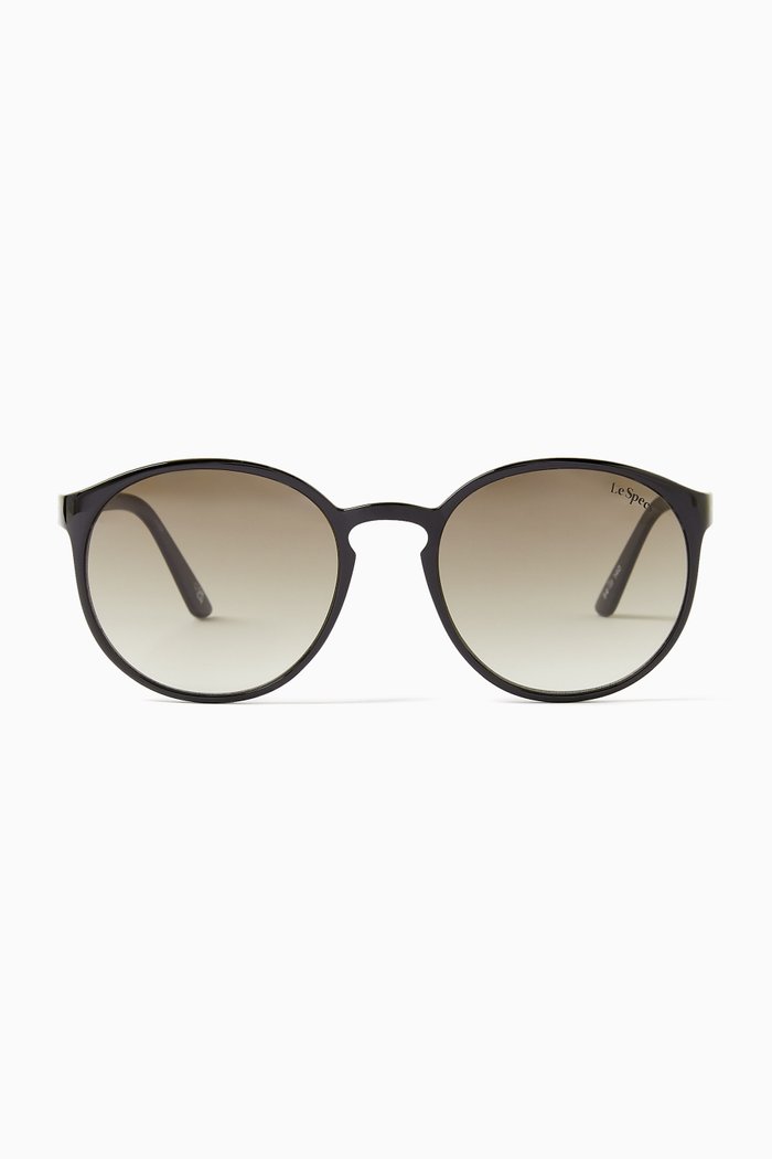

Swizzle Round Sunglasses, Black