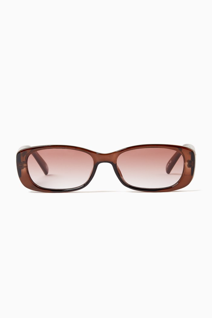 

Unreal Rectangle Sunglasses, Brown
