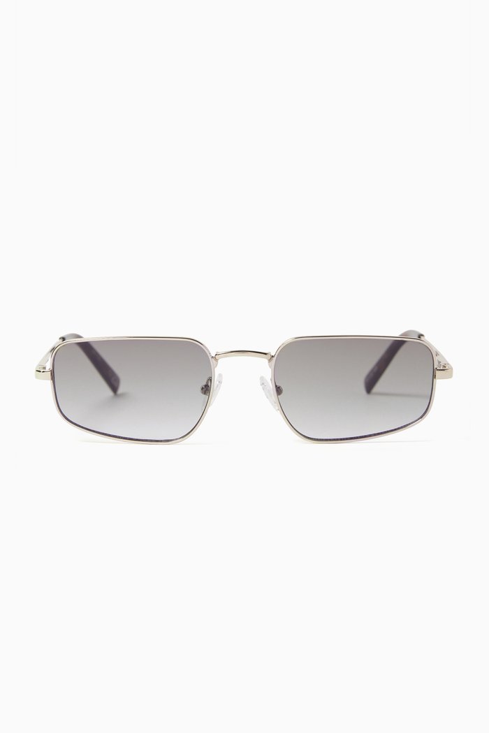 

Metagalactic Rectangle Sunglasses, Silver