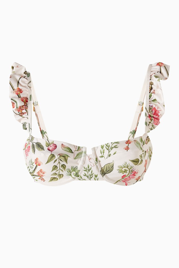 

Kiwi Cultivo Bikini Top in Recycled Polyester, Multicolour