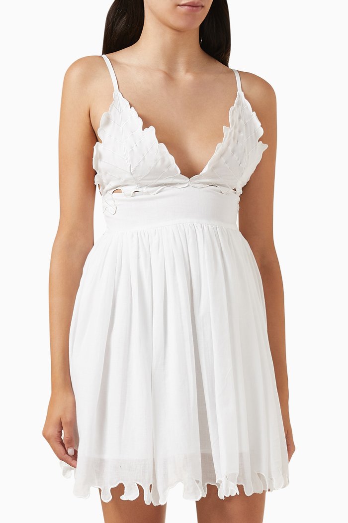 

Beatrice Dress in Cotton, White