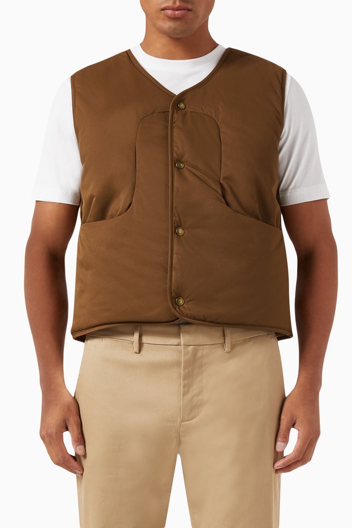 

Tuscan Padded Vest in Nylon, Brown