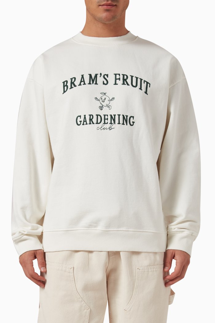 

Gardening Club Sweatshirt in Cotton, White
