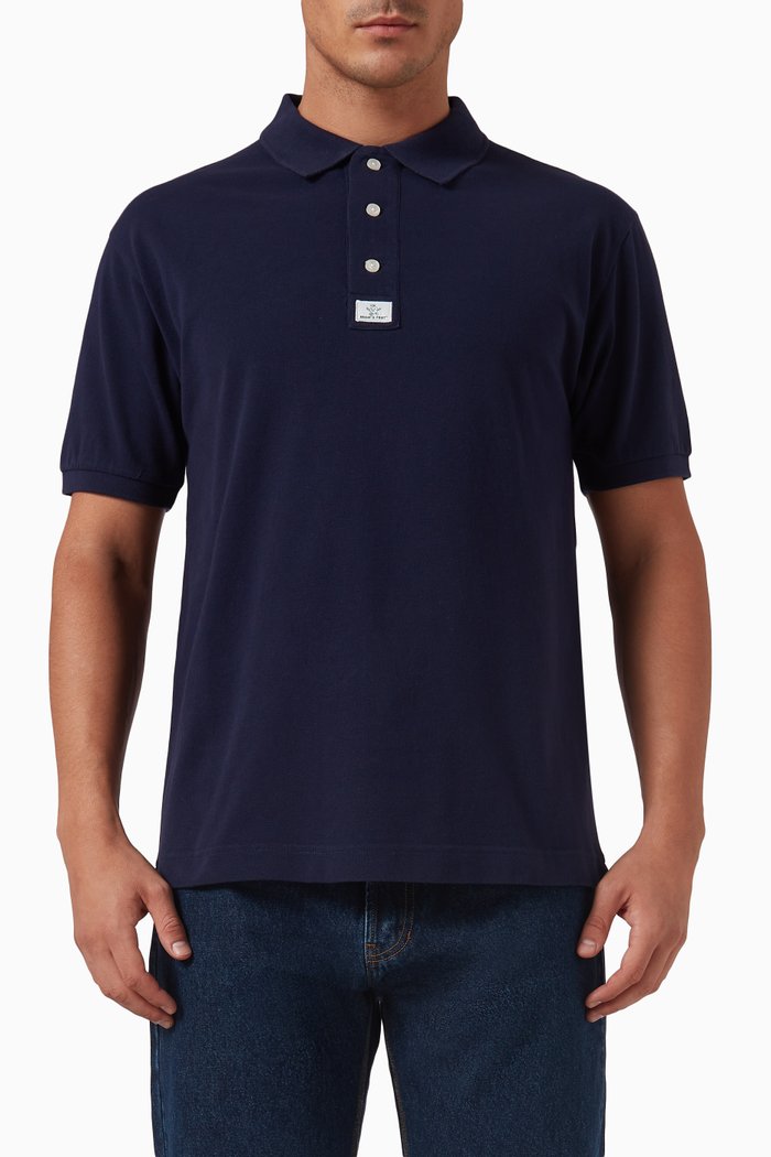 

Polo Shirt in Cotton, Blue