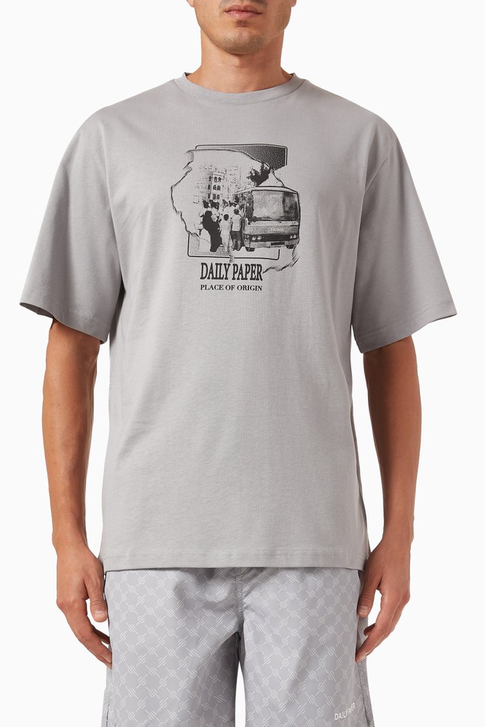 

Place Of Origin T-shirt in Cotton-jersey, Grey