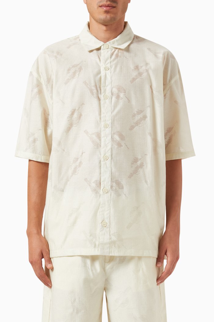 Salim Relaxed Shirt in Viscose-blend, Neutral