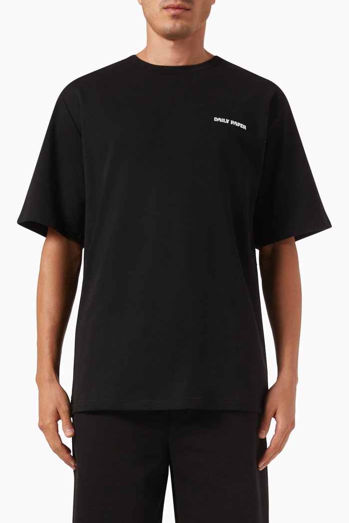 

R-type T-shirt in Cotton-jersey, Black