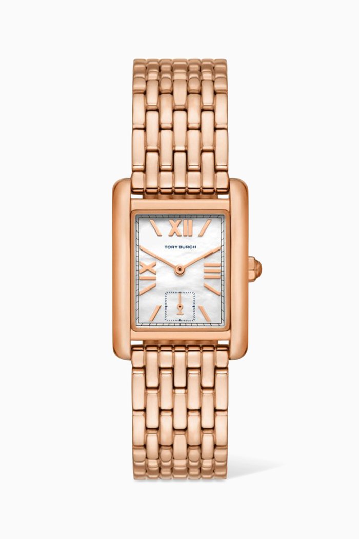 

Eleanor Quartz Stainless Steel Watch, 25 x 36mm, Gold