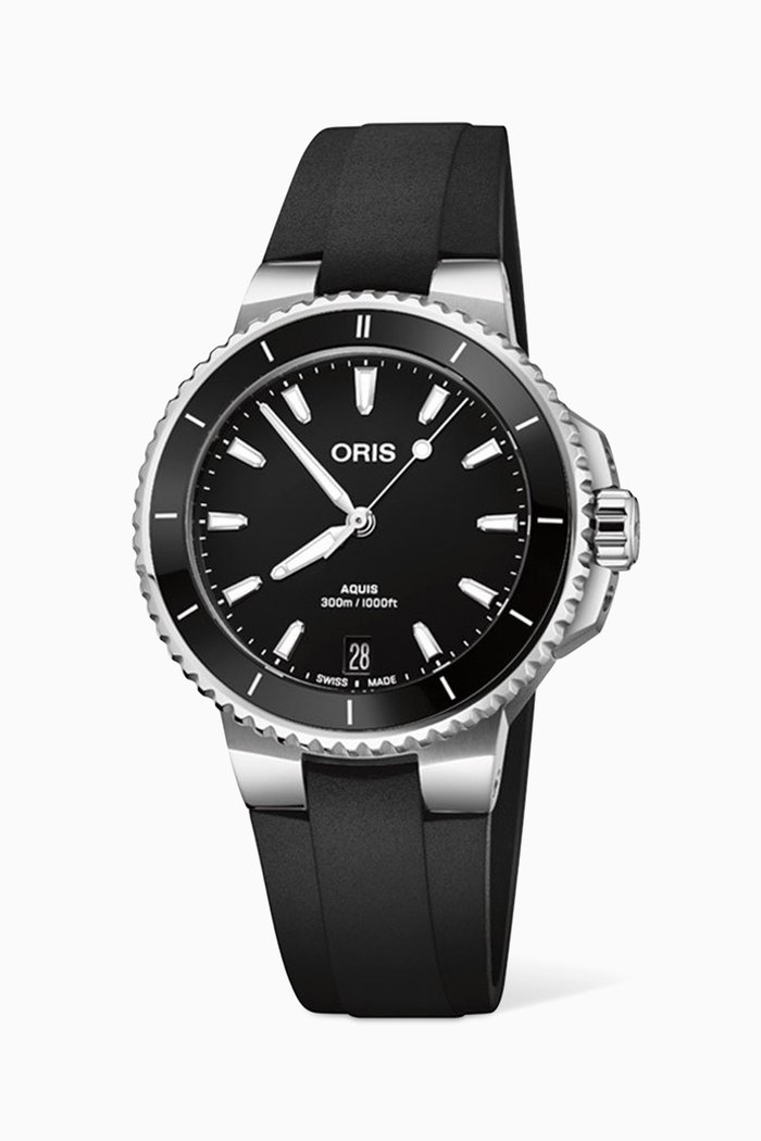 

Aquis Date Calibre 400 Watch, 36.5mm, Black