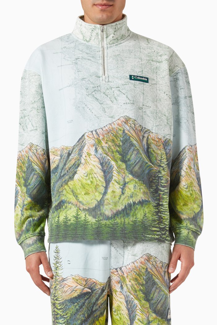 x Columbia Big Sur Sweatshirt in Cotton-fleece, Multicolour