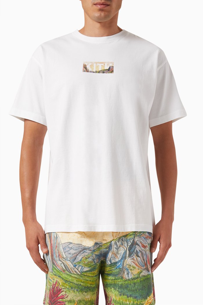 x Columbia Yosemite Classic Logo T-shirt in Cotton, White