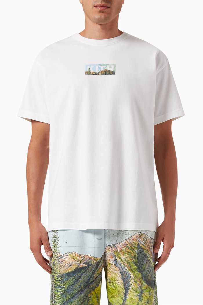 x Columbia Big Sur Classic Logo T-shirt in Cotton, White