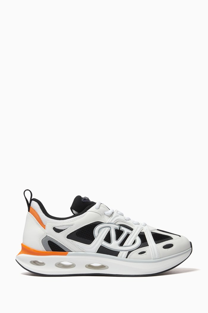 

Valentino Garavani Vlogo Easyjog Sneakers in Leather & Fabric, Multicolour