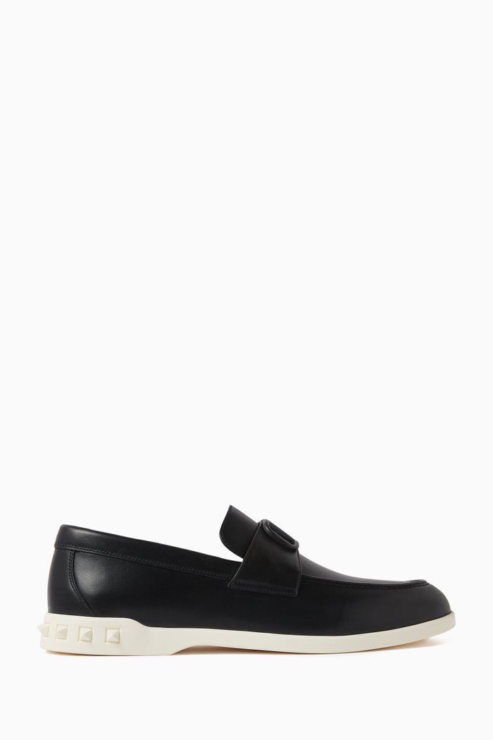 

Valentino Garavani Leisure Flows Loafers, Black
