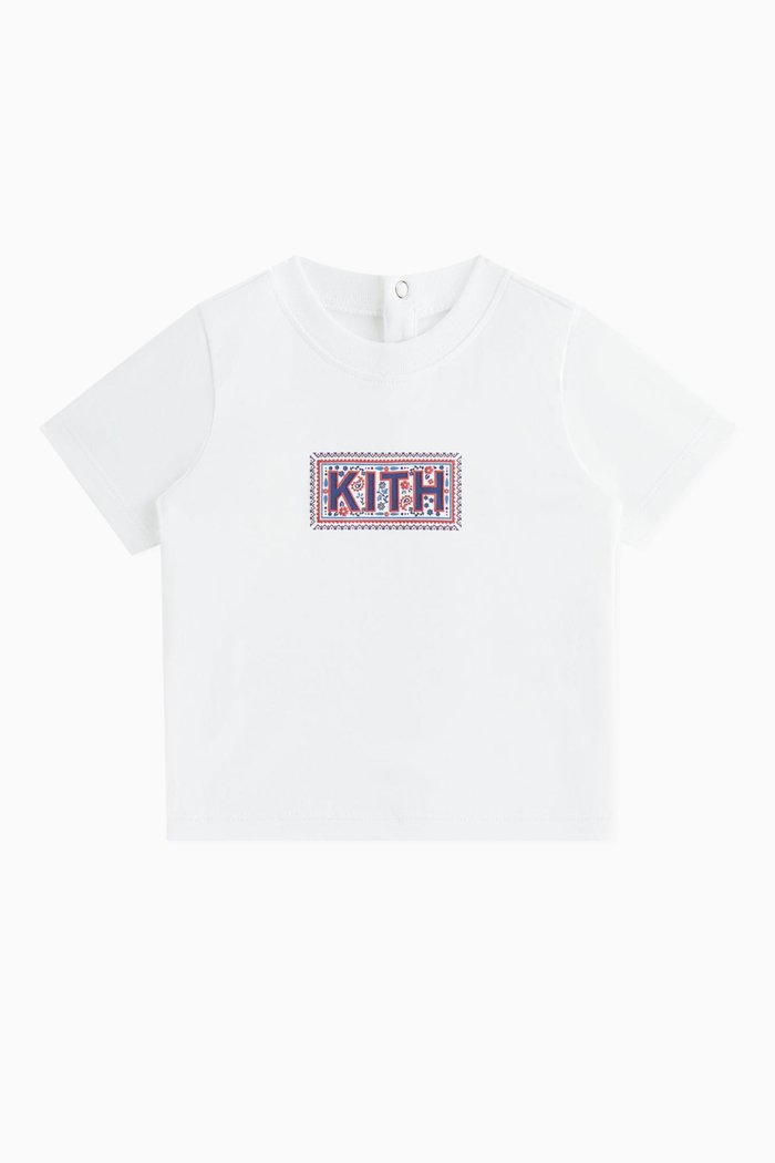 Baby Needle Point T-shirt in Cotton, White