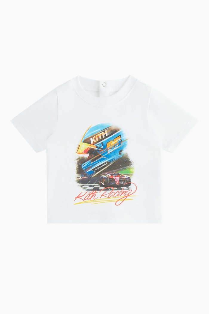 

Baby Racing T-shirt in Cotton, White