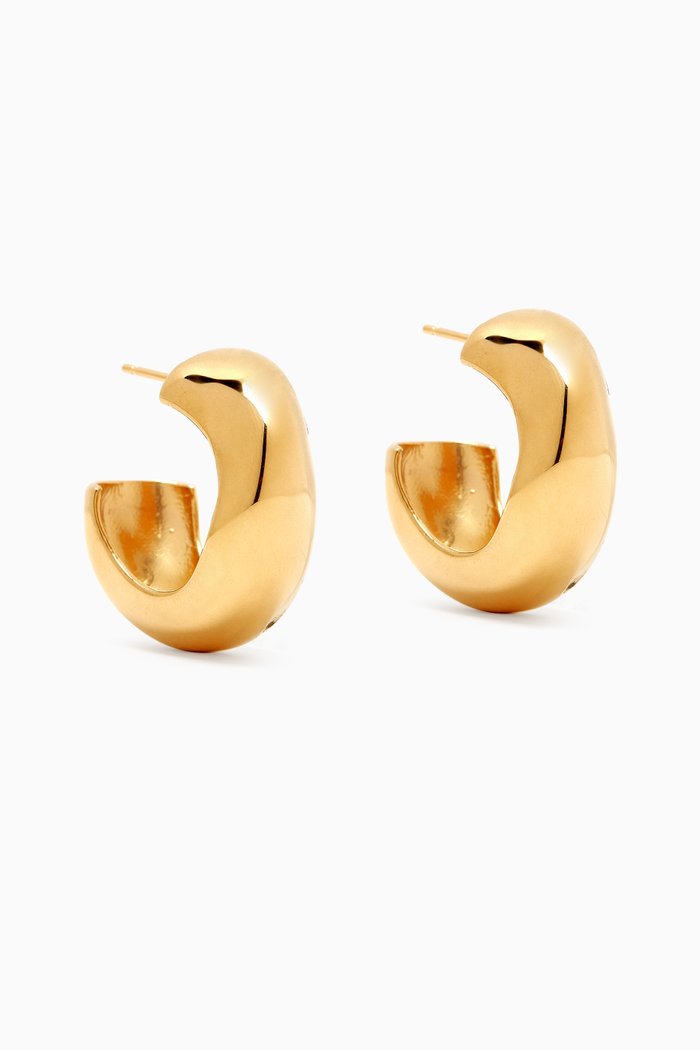 

Medium Celia Hoop Earrings in 18kt Gold Vermeil