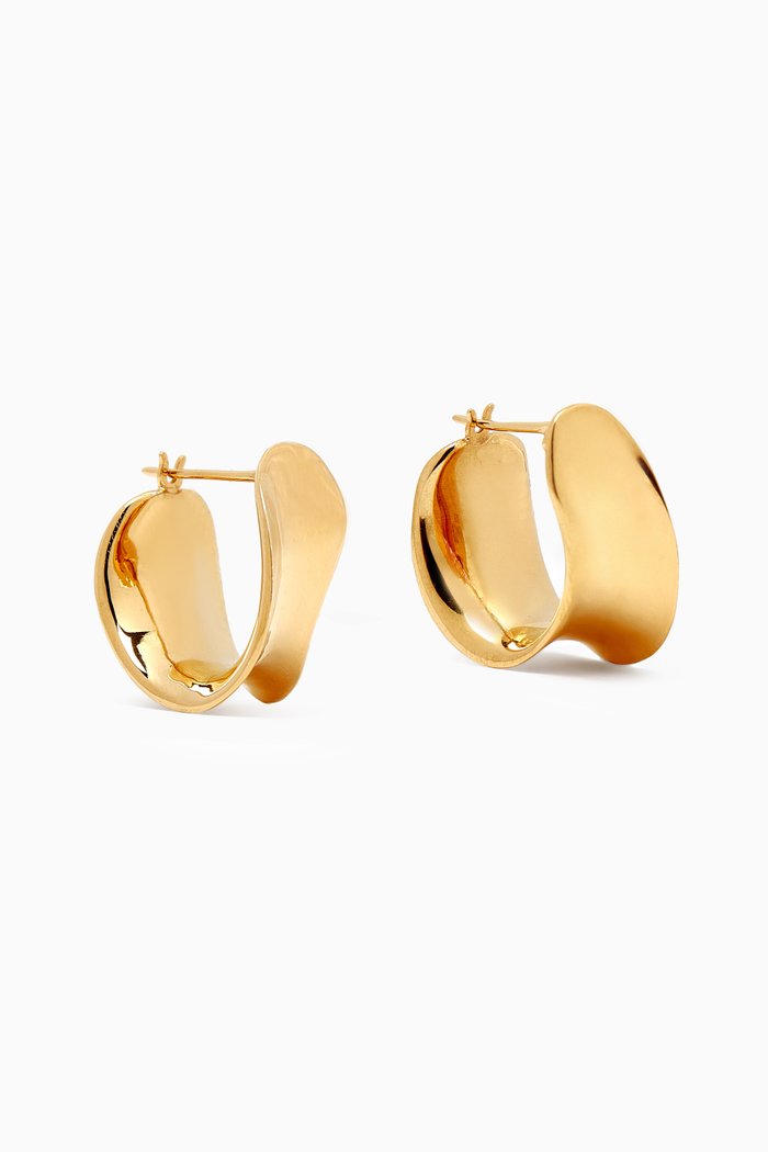 

Mini Laila Hoop Earrings in 18kt Gold Vermeil