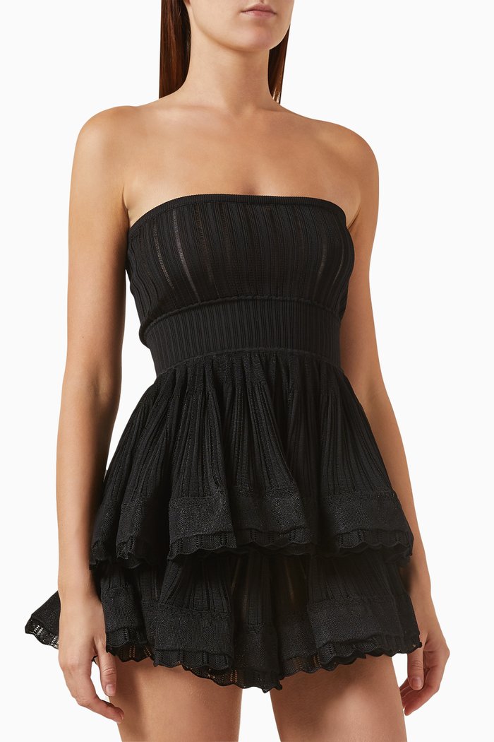 

Bustier Top in Shiny Crinoline, Black