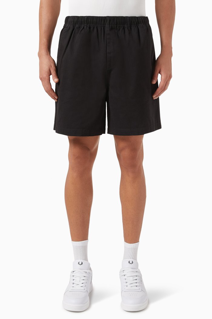 

Tennis Shorts in Twill, Black