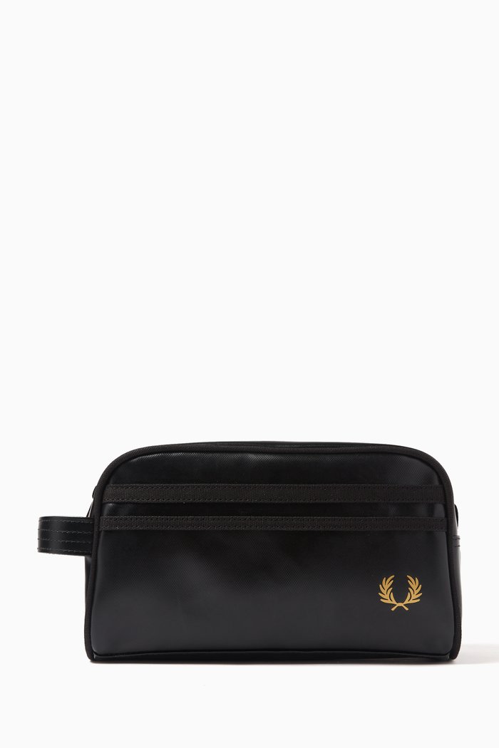 

Wash Bag in Coated Polyester, Black