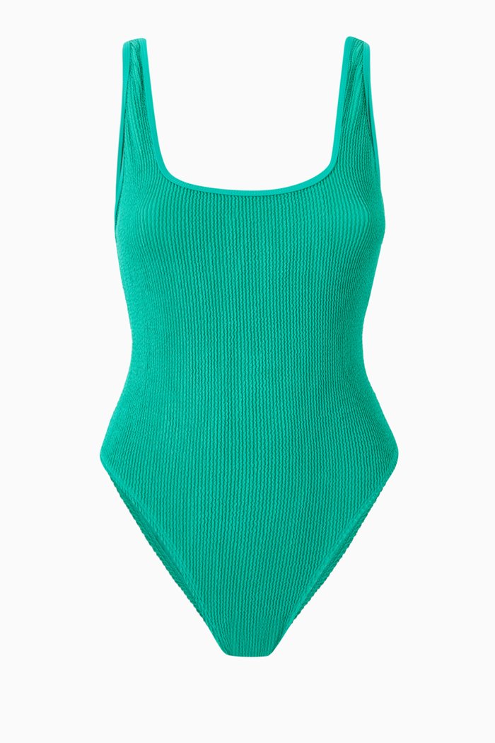 

Always Fits High-Leg One-piece Swimsuit, Green