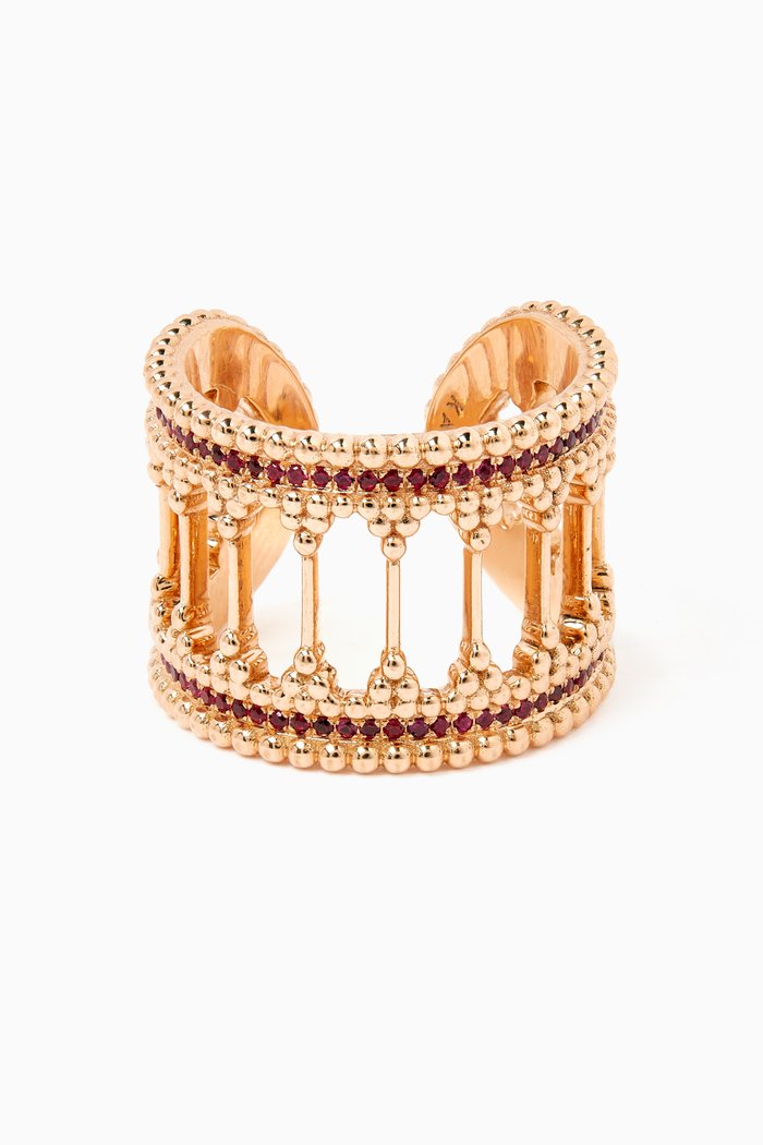 

Baalbeck Ruby Embrace Ring in 18kt Gold, Rose gold
