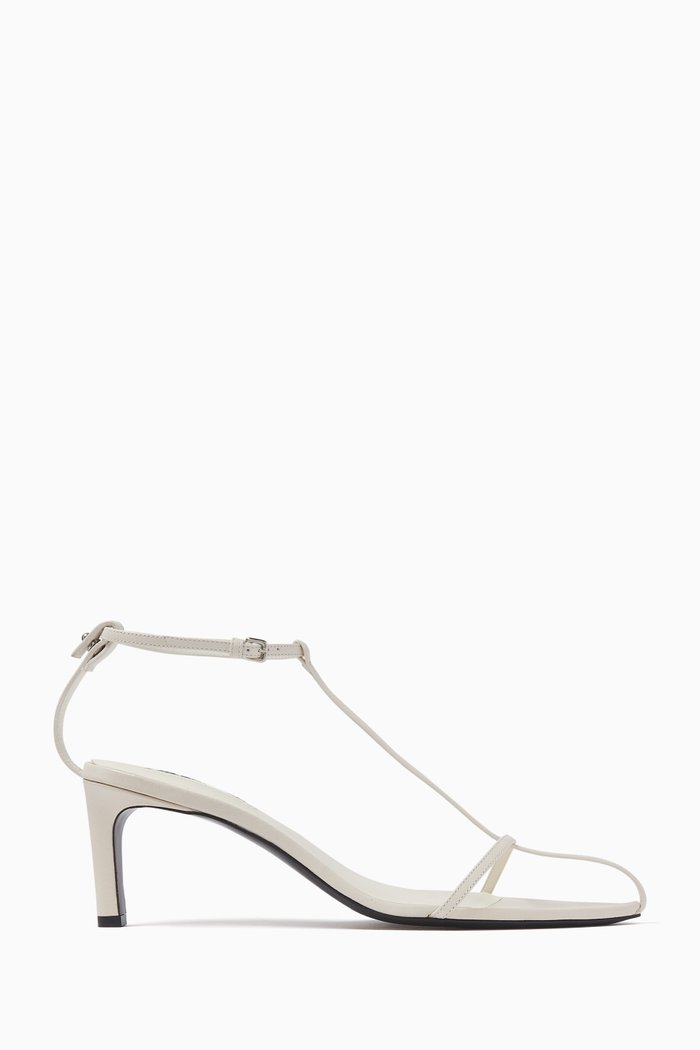 

Strappy 70 Sandals in Leather, White
