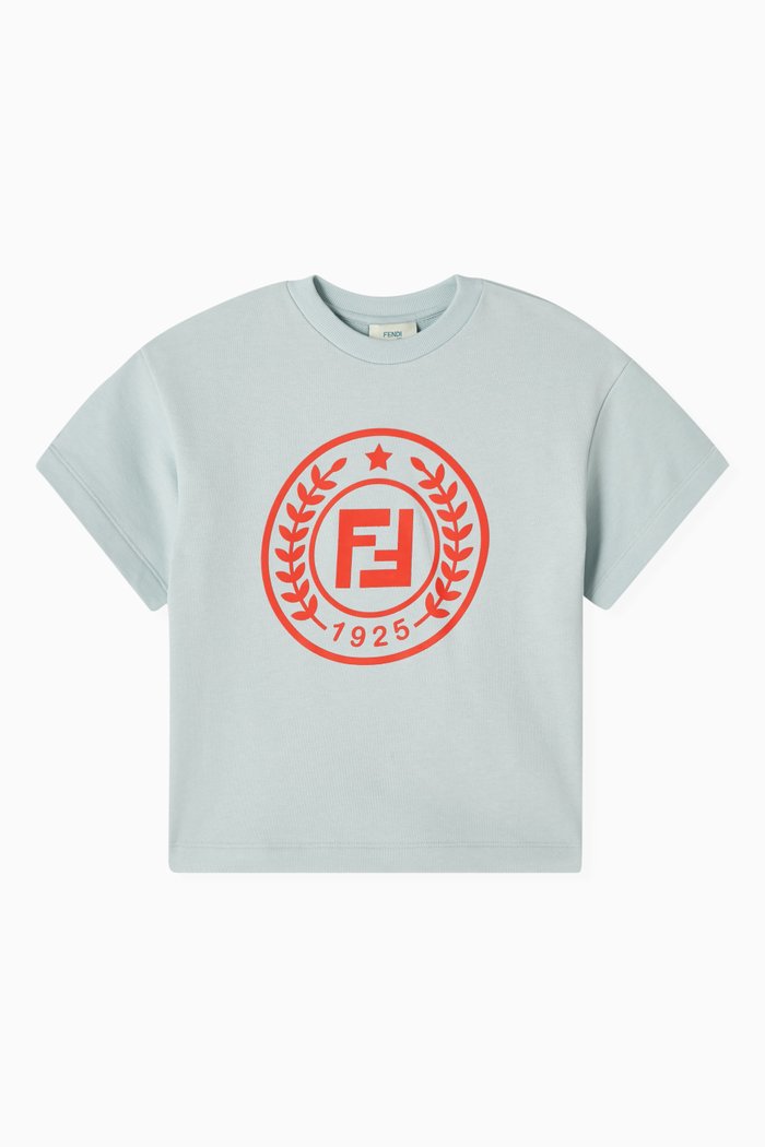 

Logo-print T-shirt in Cotton, Blue