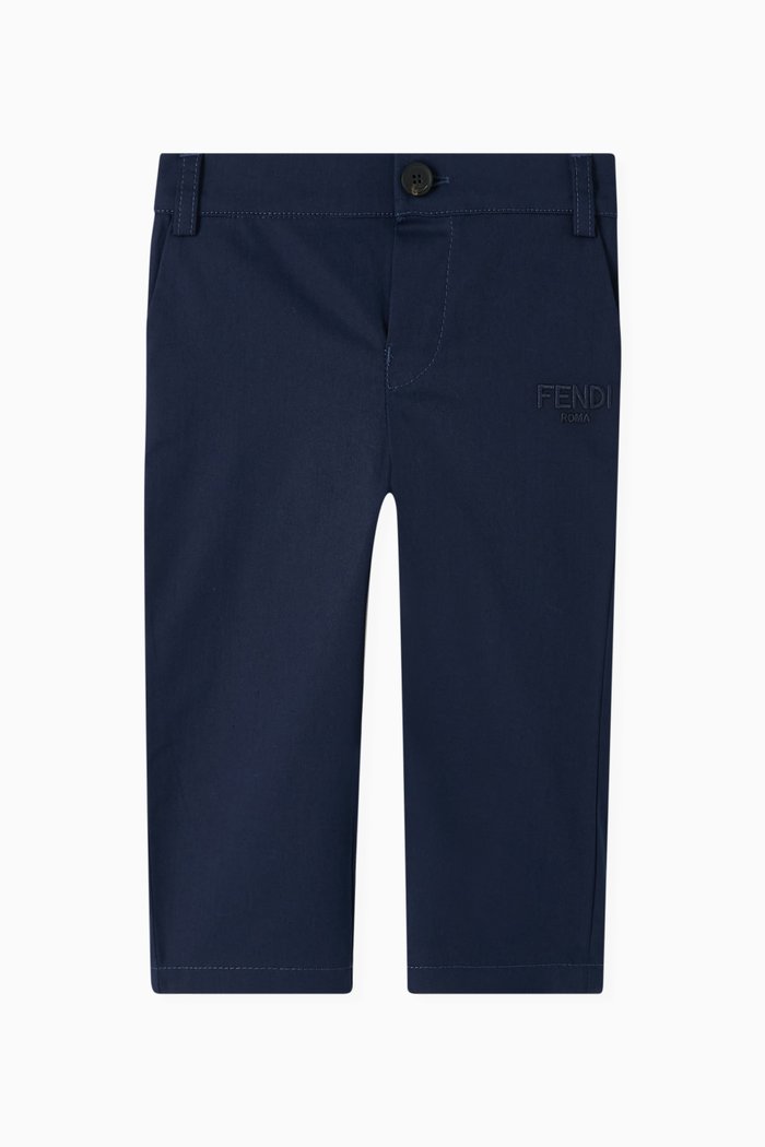 

Logo Pants in Cotton, Black