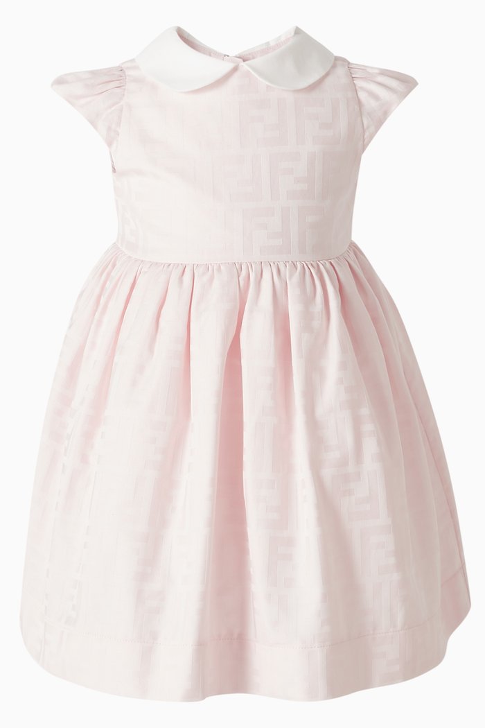 

Jacquard Dress in Cotton, Pink