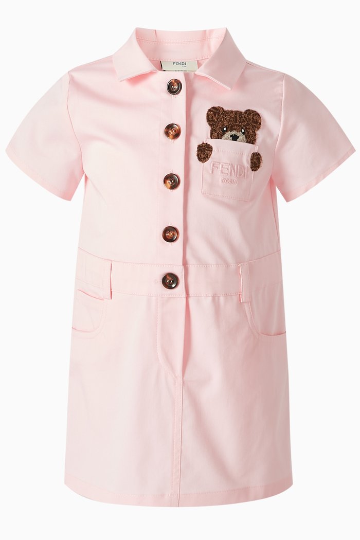 

Polo T-shirt Dress in Poplin, Pink