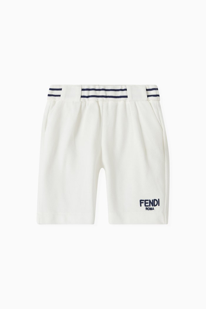 

Logo Shorts in Cotton, White