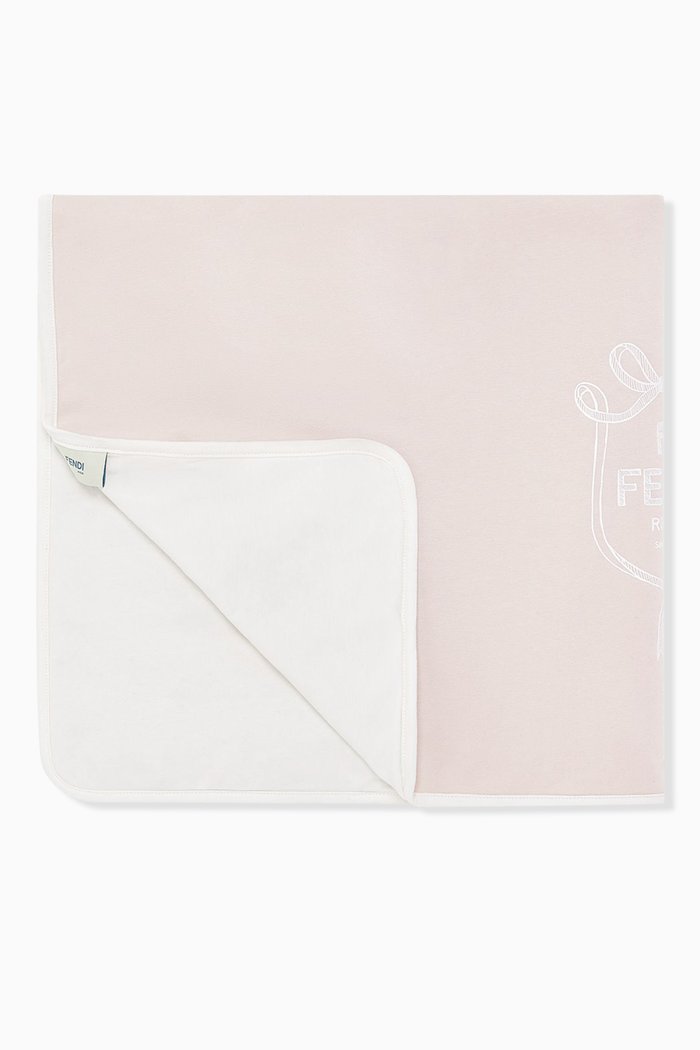 

Fendi Emblem Blanket, Pink