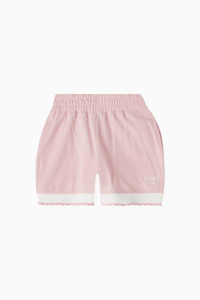 

Logo Shorts in Cotton, Pink