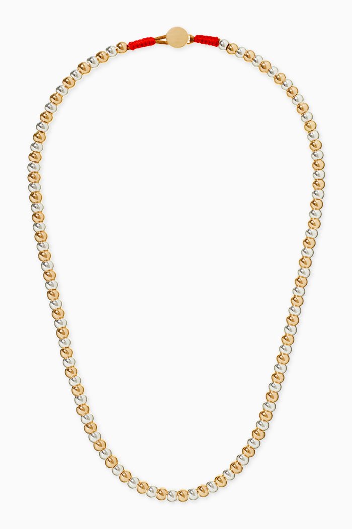 

Level-up Two-tone Necklace in Brass, Multicolour