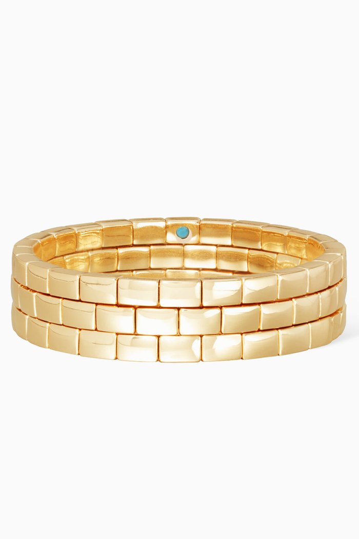 

The Tiny Tiny Bracelet in Gold-tone Plated Brass, Set of 3