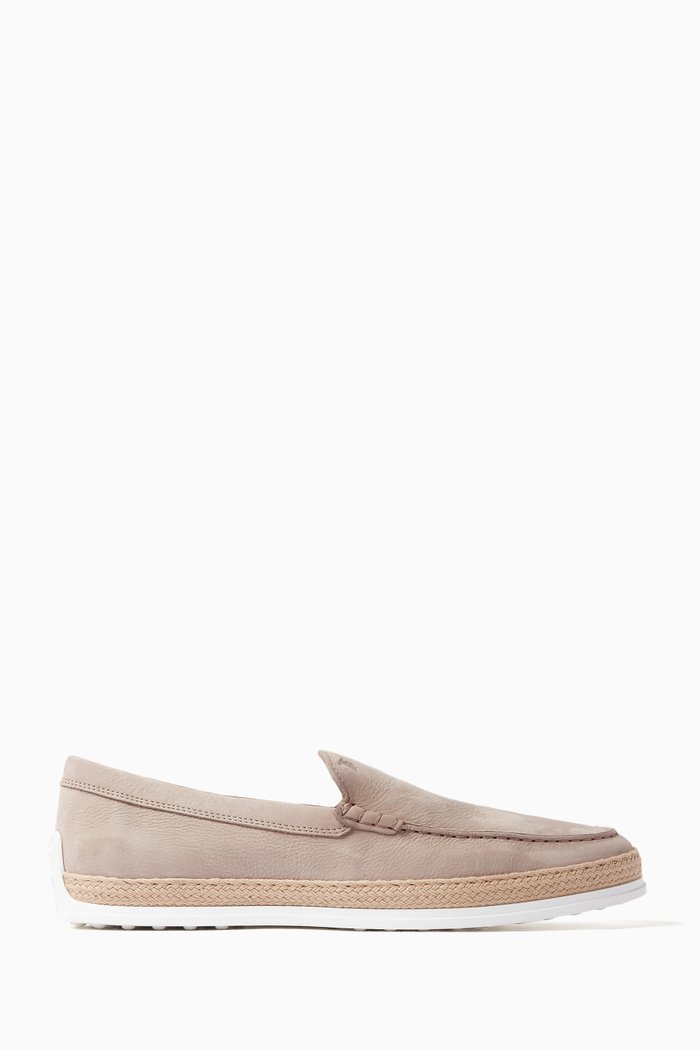 

Espadrille Loafers in Nubuck, Neutral