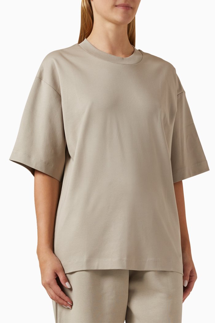 Unisex DNA Oversized T-shirt in Cotton, Grey