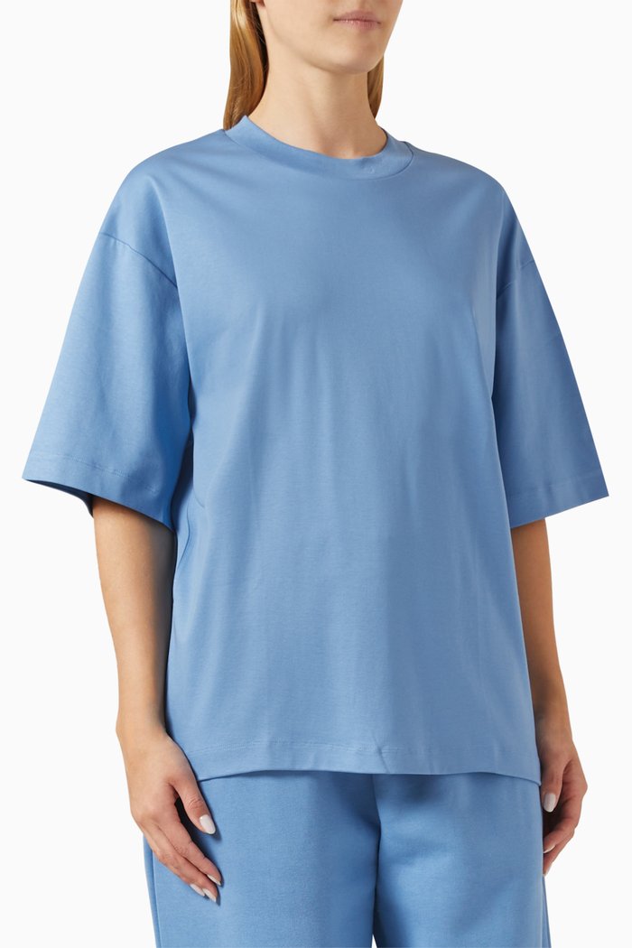 

Unisex DNA Oversized T-shirt in Cotton, Blue