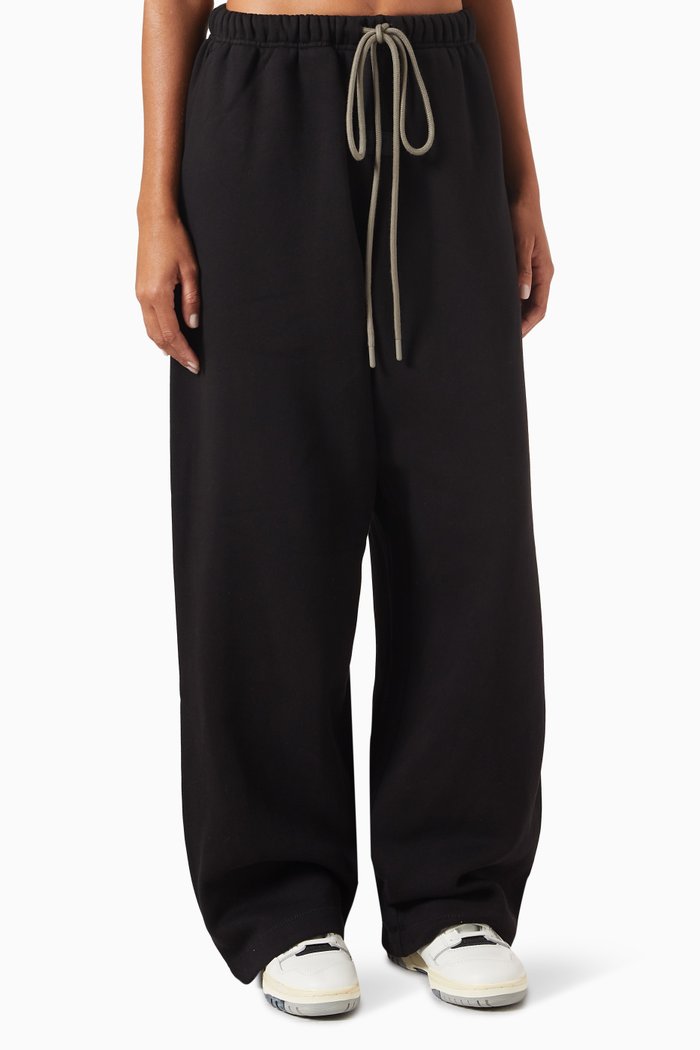 

Lounge Logo Pants in Cotton Blend, Black