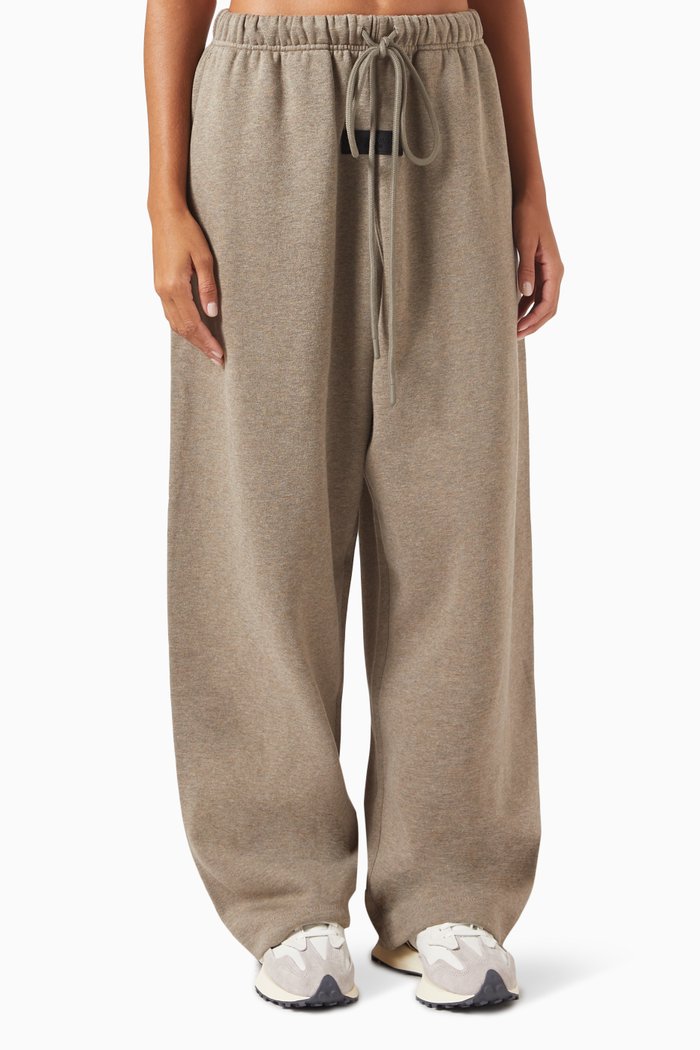 

Lounge Logo Pants in Cotton Blend, Grey