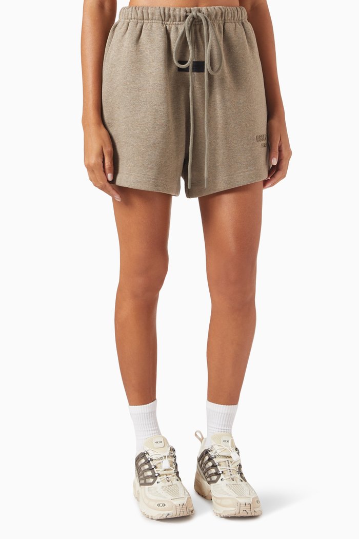 

Essentials Sweatshorts in Cotton Blend, Grey