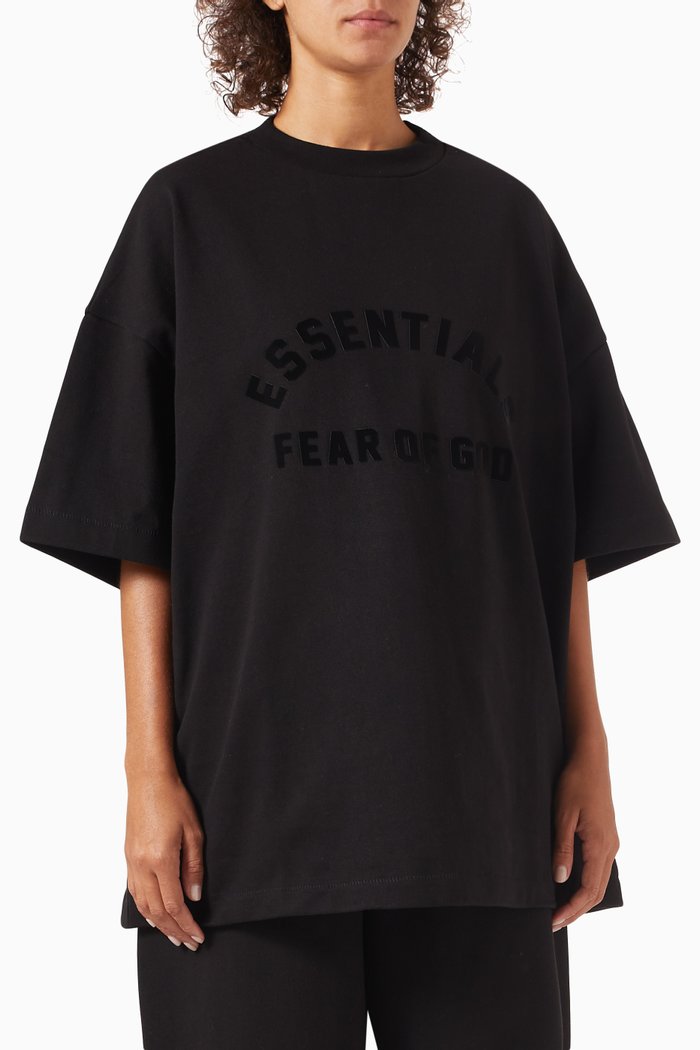 

Essentials Logo T-shirt in Cotton, Black