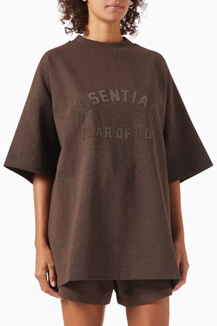 

Essentials Logo T-shirt in Cotton, Grey