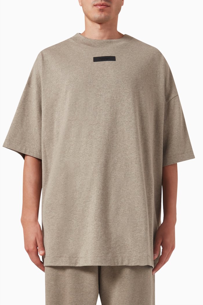 

Logo Patch T-shirt in Cotton, Grey