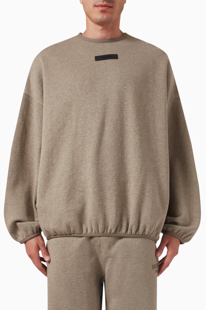 

Crewneck Sweatshirt in Core Fleece, Grey