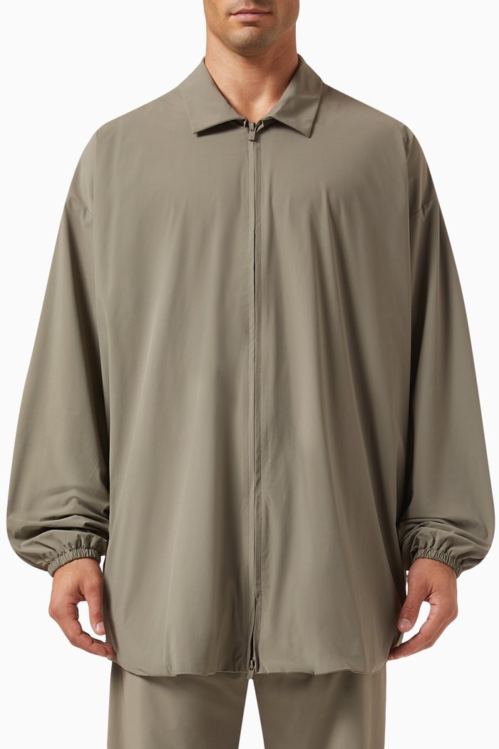 

Logo Oversized Overshirt, Grey