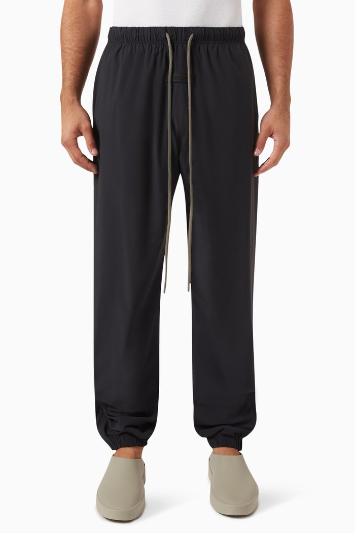 Lounge Pants in Cotton-blend, Black